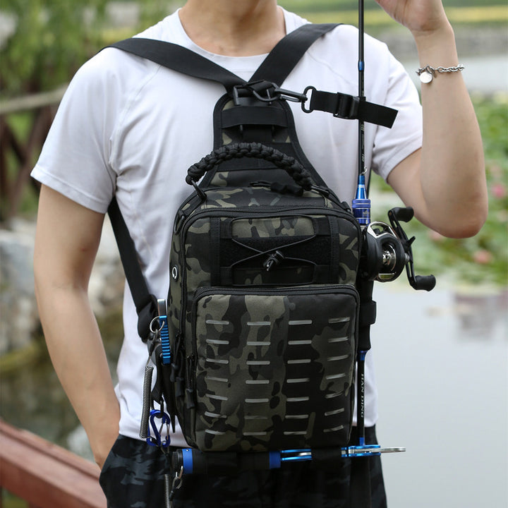 Cross-body Belt Backpack Fishing Rod Bag