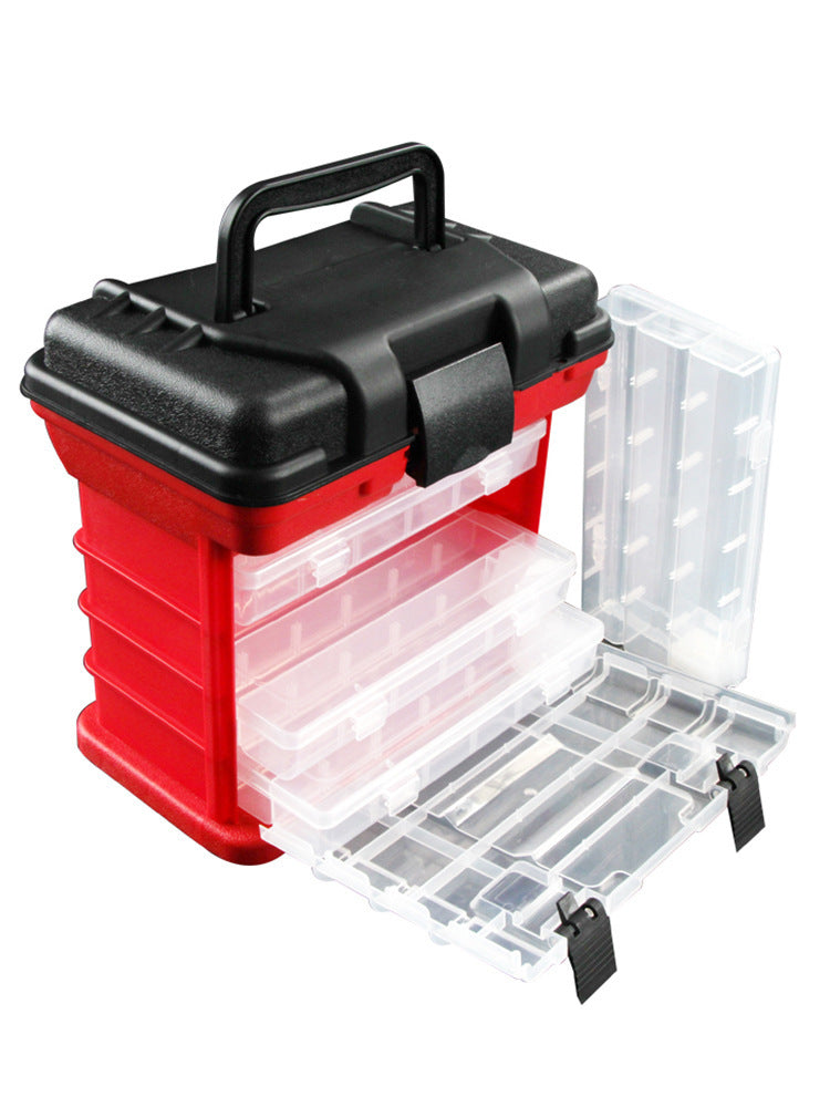 Portable 4-layer Lure Fishing Tool Box