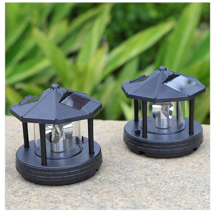 Solar Rotating Lighthouse Outdoor