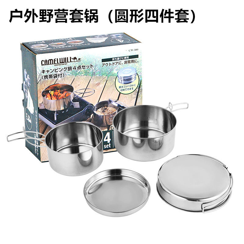 Camping Portable Cookware Pot Set