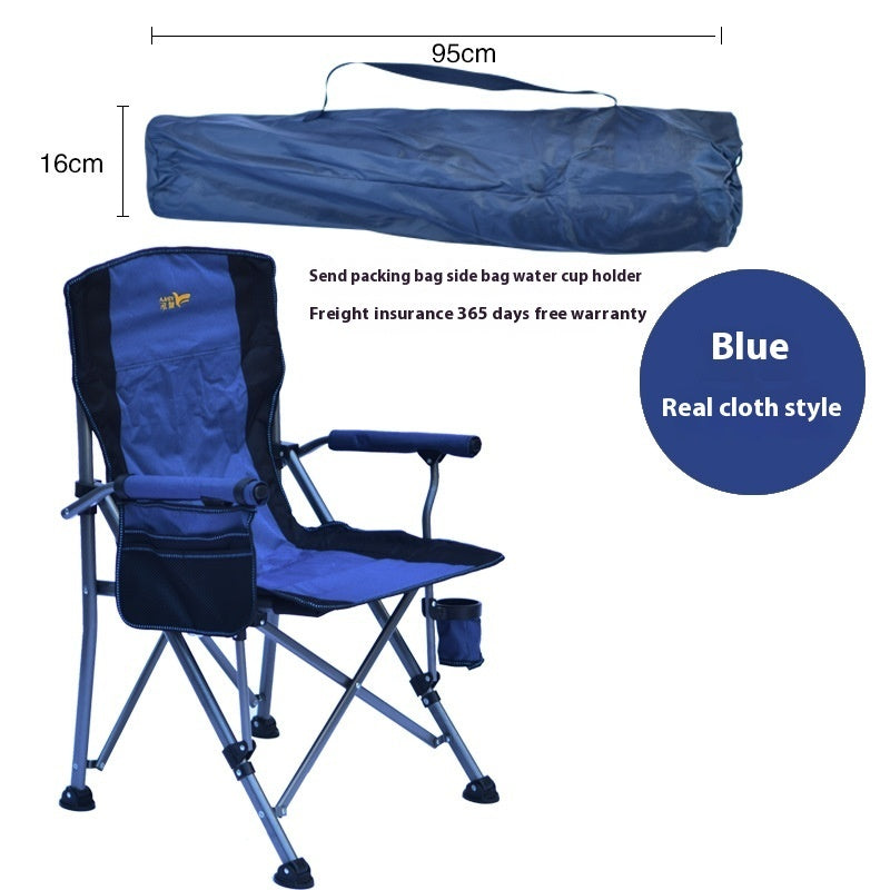 Outdoor Folding Armrest Armchair Beach Chair