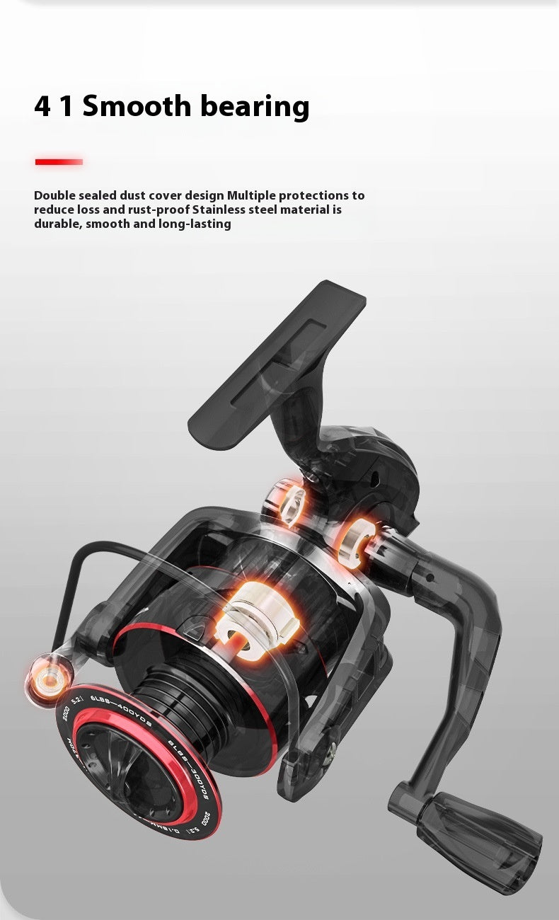 Wheel Reel Telescopic Fishing Rod