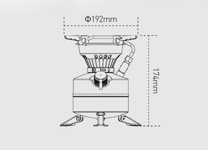 Field Oilstove Camping Integrated Fierce Fire