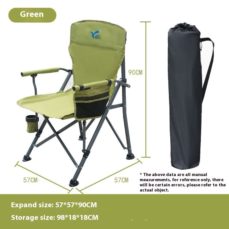 Outdoor Folding Armrest Armchair Beach Chair
