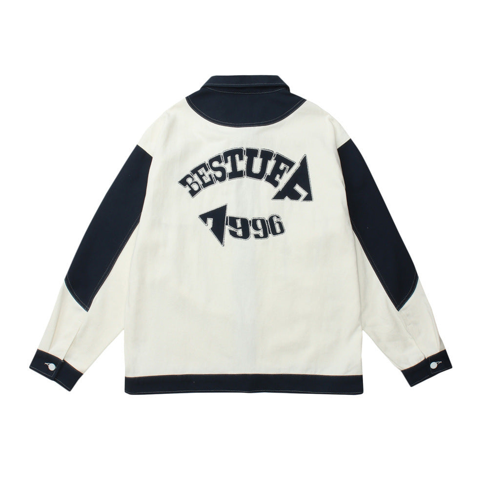 Stitching Wash Jacket For Women