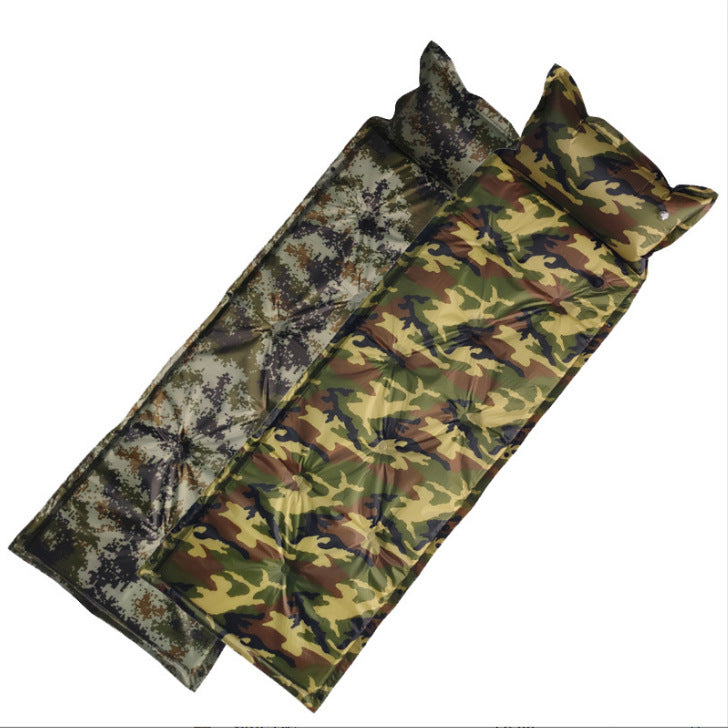 Camo Automatic Inflatable Cushion With Pillow