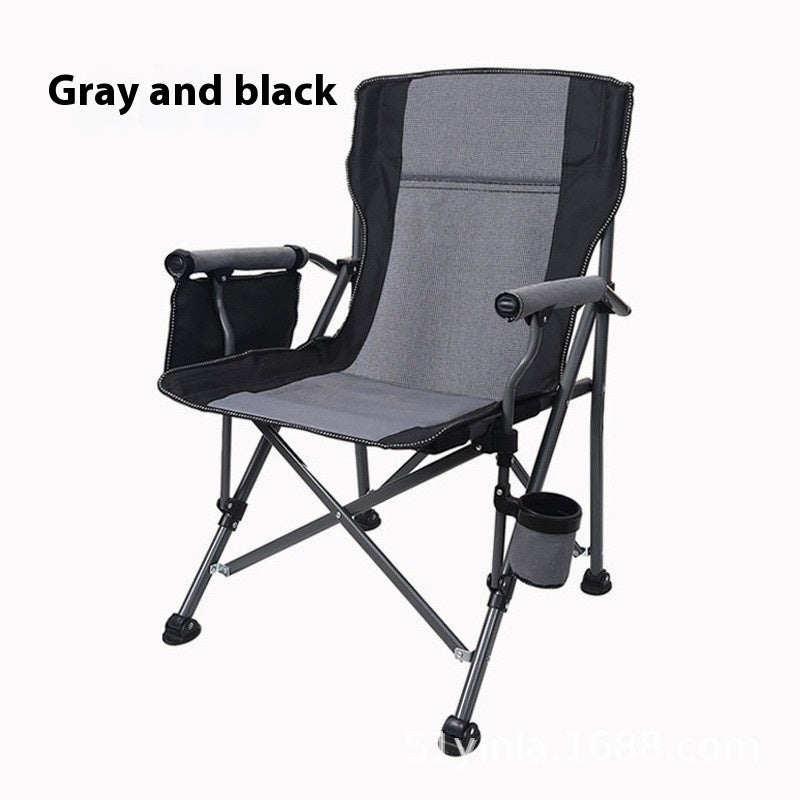 Outdoor Folding Armrest Armchair Beach Chair