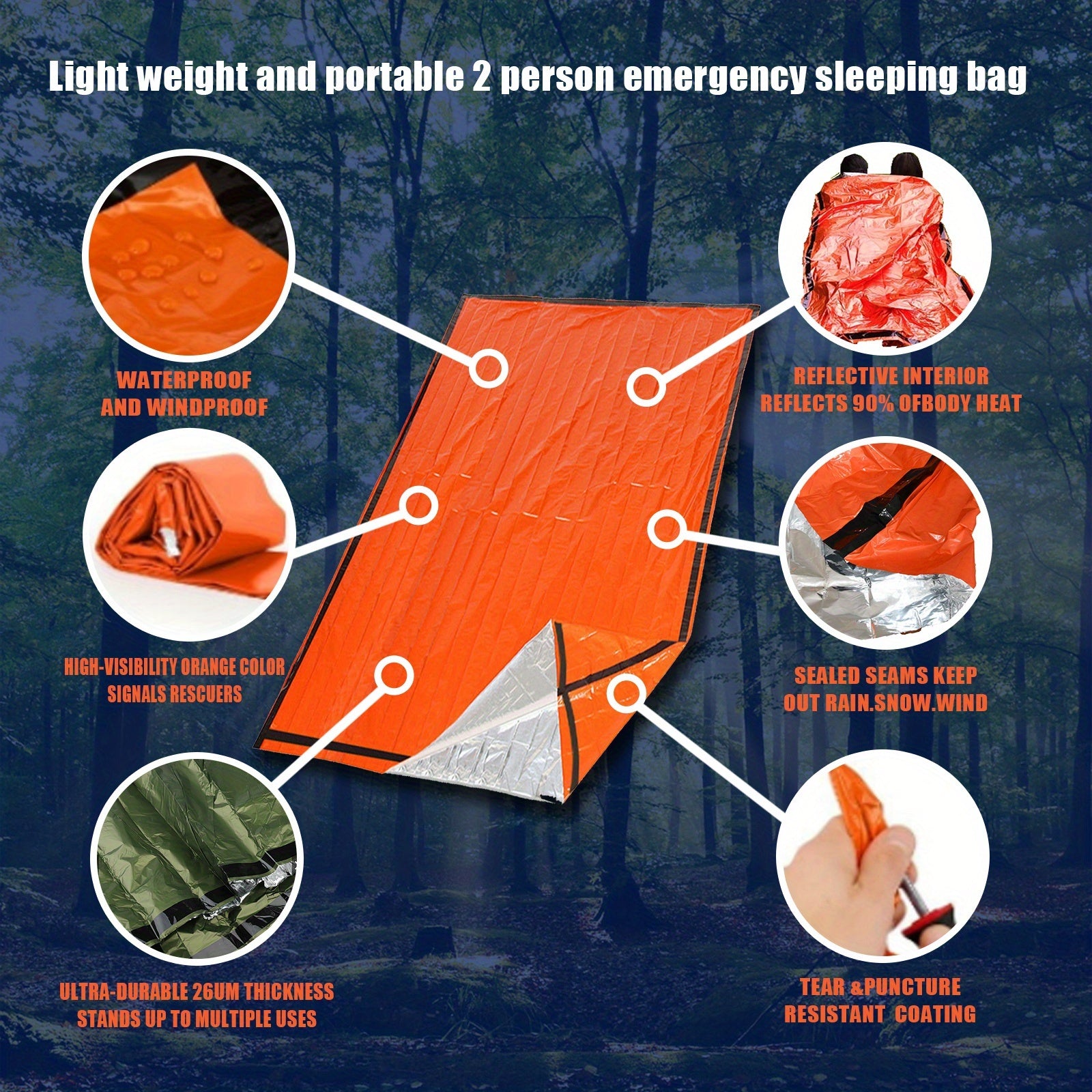 Portable Lightweight Emergency Sleeping Bag