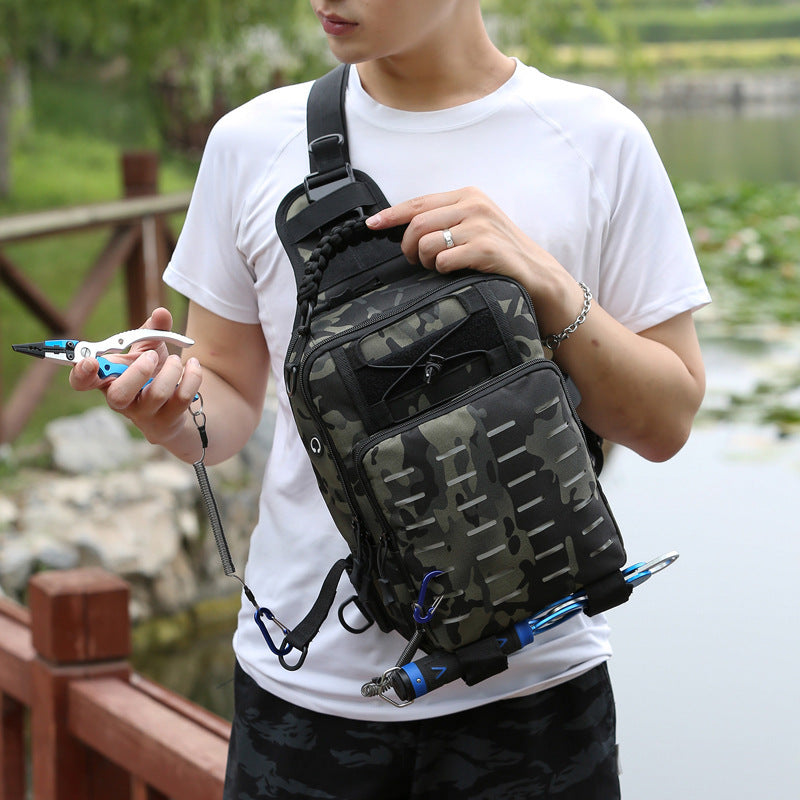 Cross-body Belt Backpack Fishing Rod Bag
