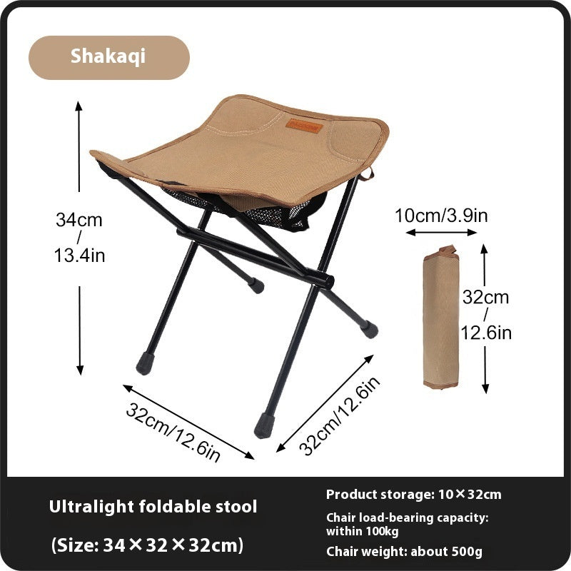Portable Fishing Stool Ultralight Folding Chair Camping Camp Chair